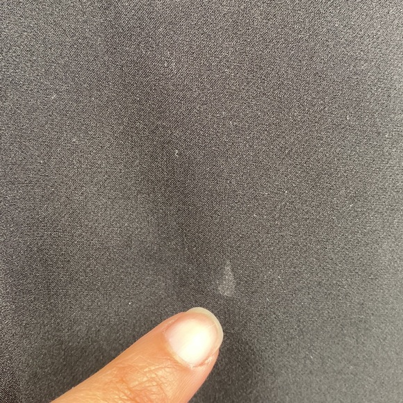 Milly Halter Neck Cascade Back Dress Solid Black Flowy Cocktail Event Size 8 - Picture 6 of 11